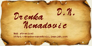 Drenka Nenadović vizit kartica